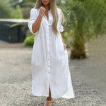 Juna™ Luchtige Zomerjurk met Knoopsluiting