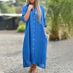 Juna™ Luchtige Zomerjurk met Knoopsluiting