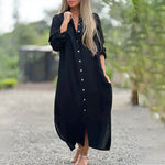 Juna™ Luchtige Zomerjurk met Knoopsluiting