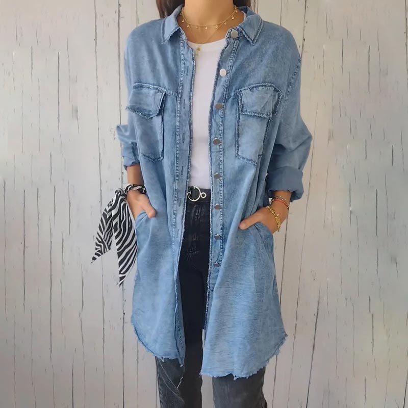 Liv™ Oversized Denim Hemdjack