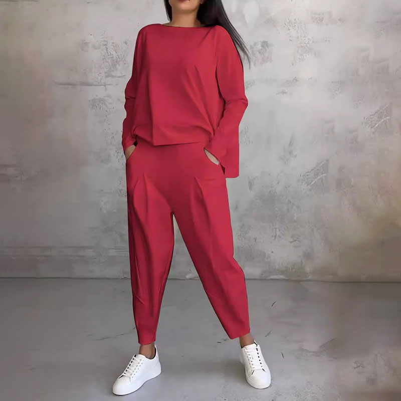 Brenda™ Dames Lounge Set met Comfortabele Trui en Joggingbroek