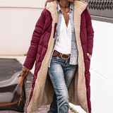 Diana™ Warme Lange Winterjas met Teddyvoering