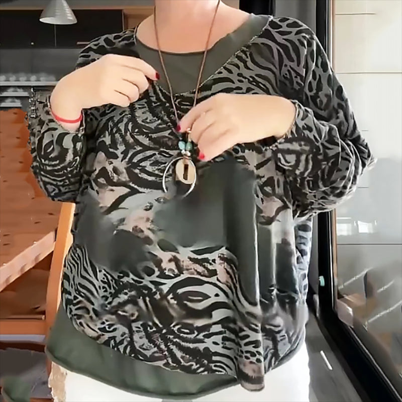 Zoë™ Dames Blouse met Dierenprint