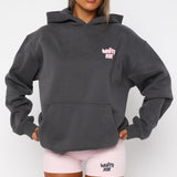 Daydreamers Angelina Oversized Hoodie Vulkanisch – Comfortabel, Glanzend en Stijlvol