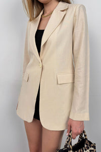 Saskia | Modieuze Linnen Blazer