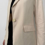 Saskia | Modieuze Linnen Blazer