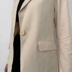 Saskia | Modieuze Linnen Blazer