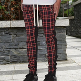 Raaf™ Heren Geruite Skinny Jogger