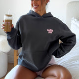 Daydreamers Angelina Oversized Hoodie Vulkanisch – Comfortabel, Glanzend en Stijlvol