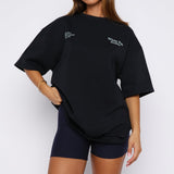 Midnight Chill Oversized T-shirt Navy – Tijdloos, Comfortabel en Moeiteloos Stijlvol