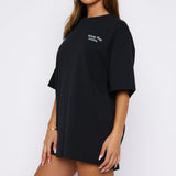 Midnight Chill Oversized T-shirt Navy – Tijdloos, Comfortabel en Moeiteloos Stijlvol