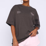 Midnight Chill Oversized Tee Charcoal – Stoer, Comfortabel en Moeiteloos Stijlvol
