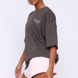 Midnight Chill Oversized Tee Charcoal – Stoer, Comfortabel en Moeiteloos Stijlvol