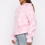 Vol. 1 Oversized Geprinte Hoodie Posy Bow – Comfortabel, Speels en Stijlvol