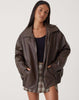 Clara | Oversized Kunstleren Jas