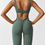 Sienna | Rugloze Flare-Jumpsuit