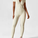 Wanda | Lange Mouwen Jumpsuit - Staande Kraag Rits