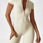 Wanda | Lange Mouwen Jumpsuit - Staande Kraag Rits