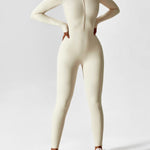Wanda | Lange Mouwen Jumpsuit - Staande Kraag Rits