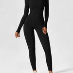 Wanda | Lange Mouwen Jumpsuit - Staande Kraag Rits