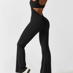 Sienna | Rugloze Flare-Jumpsuit