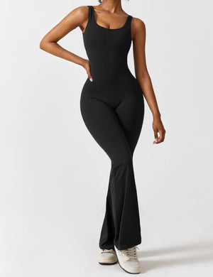 Sienna | Rugloze Flare-Jumpsuit
