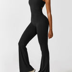 Sienna | Rugloze Flare-Jumpsuit
