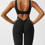 Sienna | Rugloze Flare-Jumpsuit