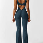 Sienna | Rugloze Flare-Jumpsuit