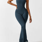 Sienna | Rugloze Flare-Jumpsuit
