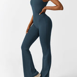 Sienna | Rugloze Flare-Jumpsuit
