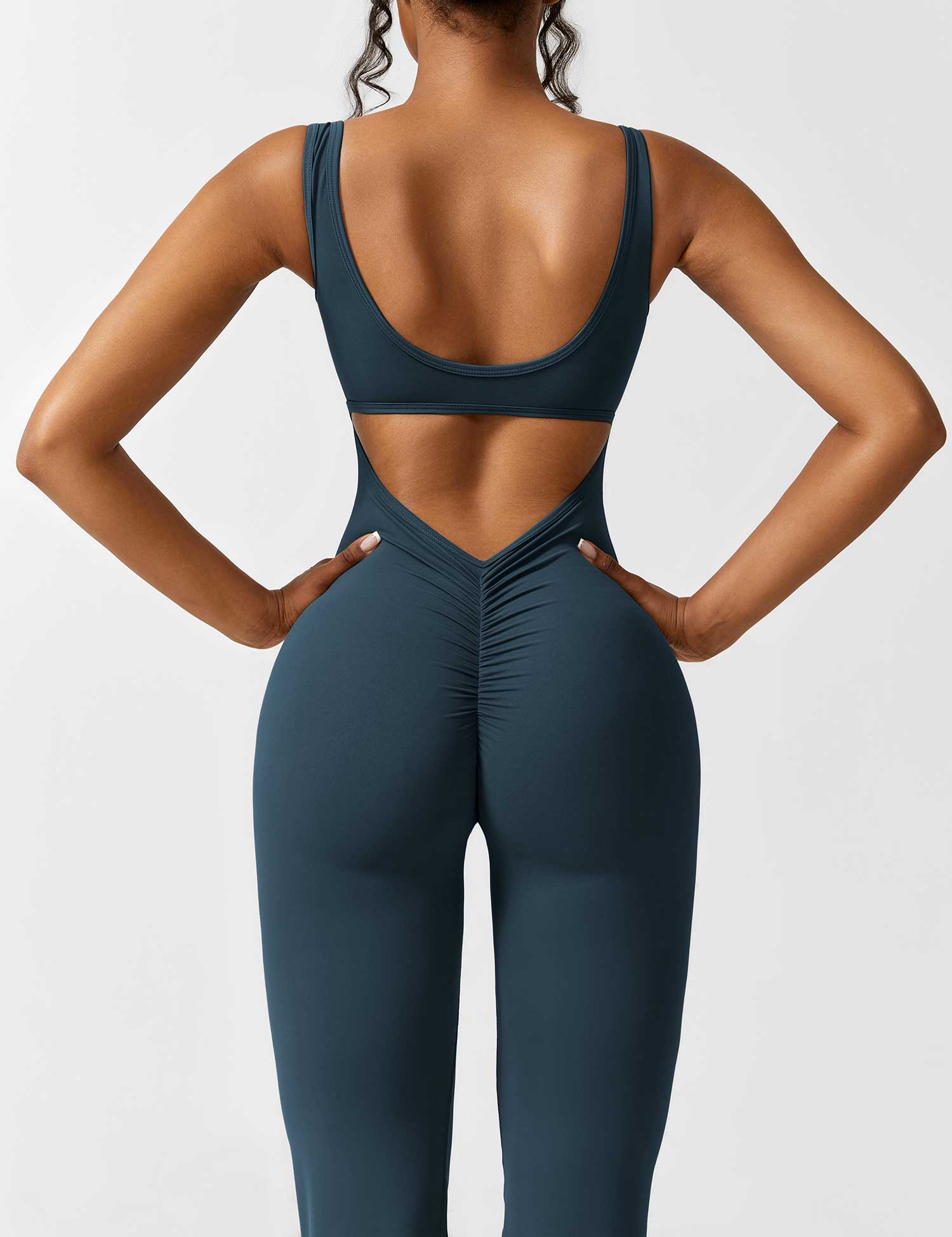 Sienna | Rugloze Flare-Jumpsuit