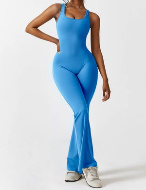 Sienna | Rugloze Flare-Jumpsuit