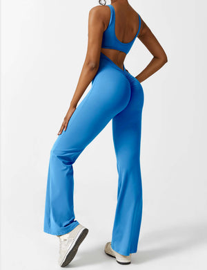 Sienna | Rugloze Flare-Jumpsuit