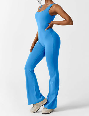 Sienna | Rugloze Flare-Jumpsuit