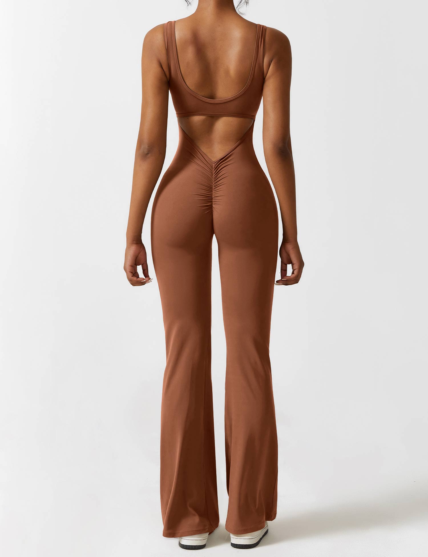 Sienna | Rugloze Flare-Jumpsuit