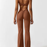 Sienna | Rugloze Flare-Jumpsuit