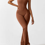 Sienna | Rugloze Flare-Jumpsuit