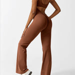 Sienna | Rugloze Flare-Jumpsuit