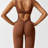 Sienna | Rugloze Flare-Jumpsuit