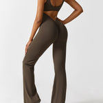 Sienna | Rugloze Flare-Jumpsuit