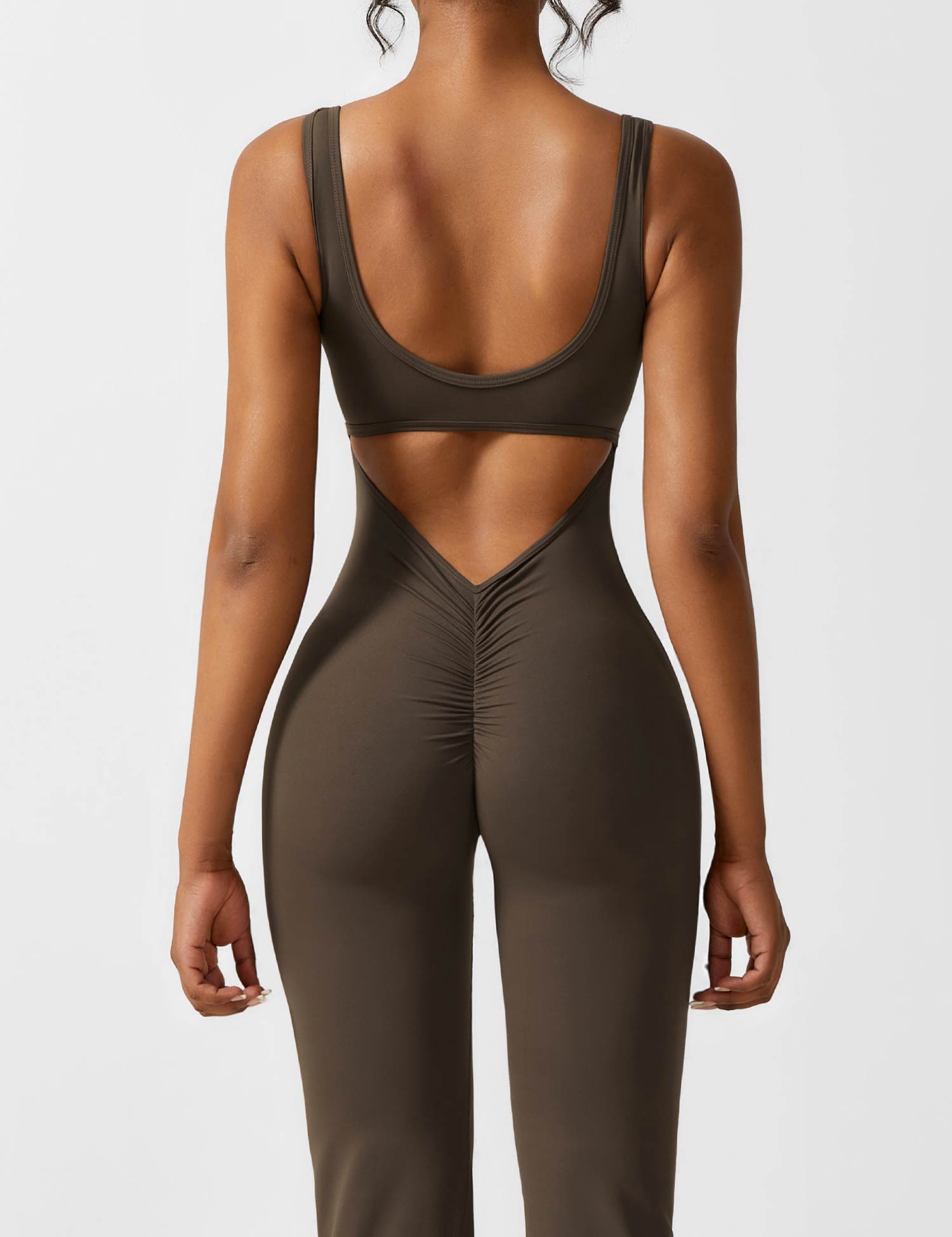 Sienna | Rugloze Flare-Jumpsuit
