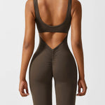 Sienna | Rugloze Flare-Jumpsuit