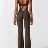 Sienna | Rugloze Flare-Jumpsuit