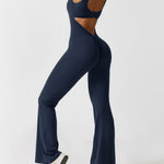 Sienna | Rugloze Flare-Jumpsuit