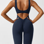 Sienna | Rugloze Flare-Jumpsuit