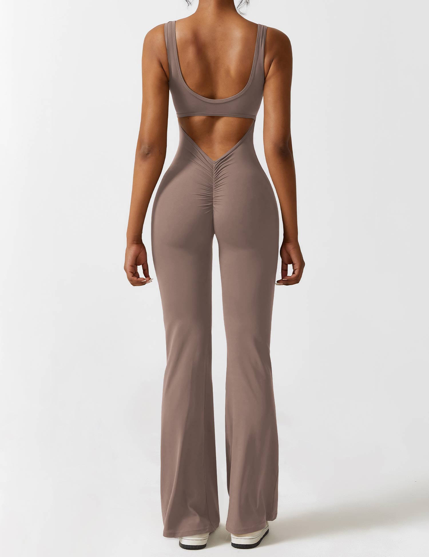 Sienna | Rugloze Flare-Jumpsuit