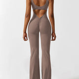 Sienna | Rugloze Flare-Jumpsuit