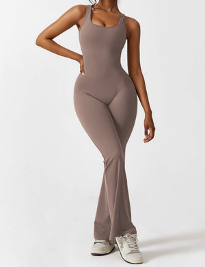 Sienna | Rugloze Flare-Jumpsuit