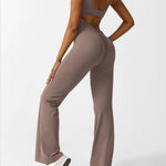 Sienna | Rugloze Flare-Jumpsuit